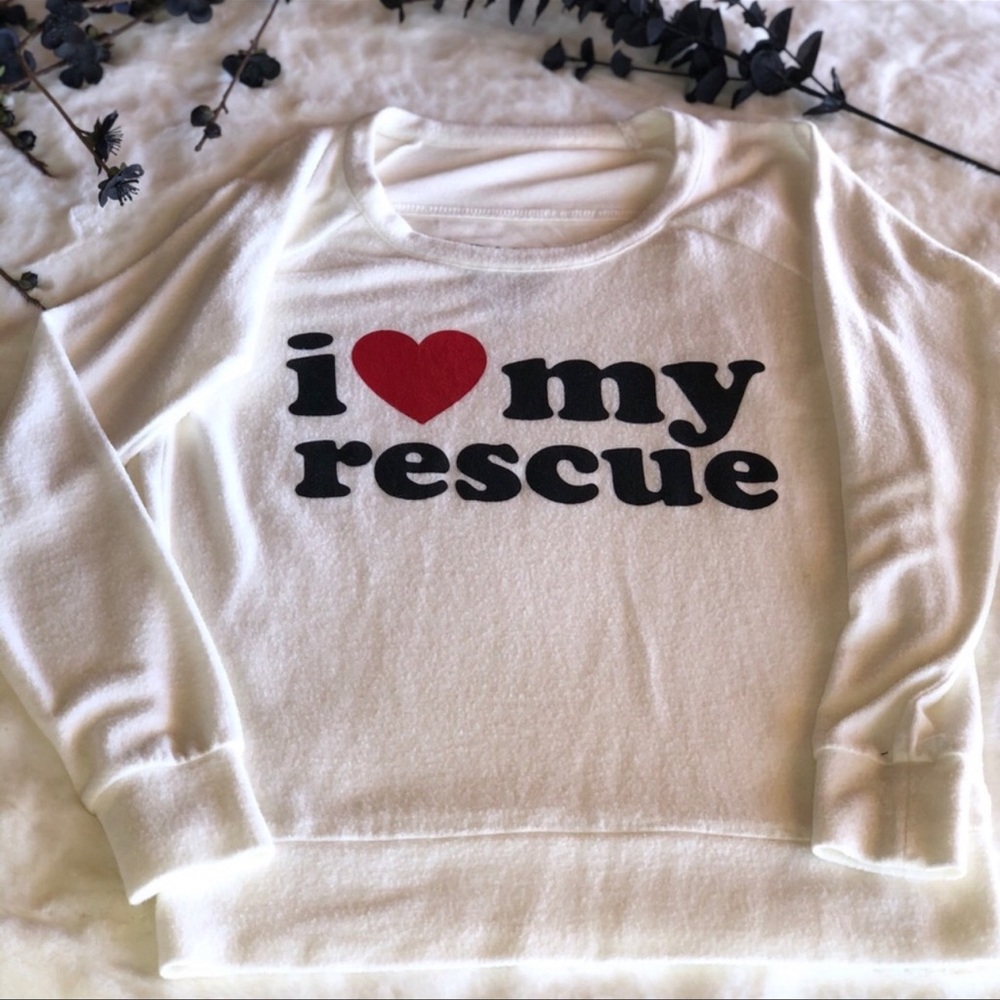 Chaser I Love My Rescue Sweatshirt ♥️ Animal Love - Picture 4 of 5